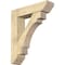 Ekena Millwork Merced Slat Rough Sawn Bracket w/ Offset Brace, Douglas Fir, 8"W x 32"D x 38"H BKT0806X32X38MRC06RDF - alternate 1